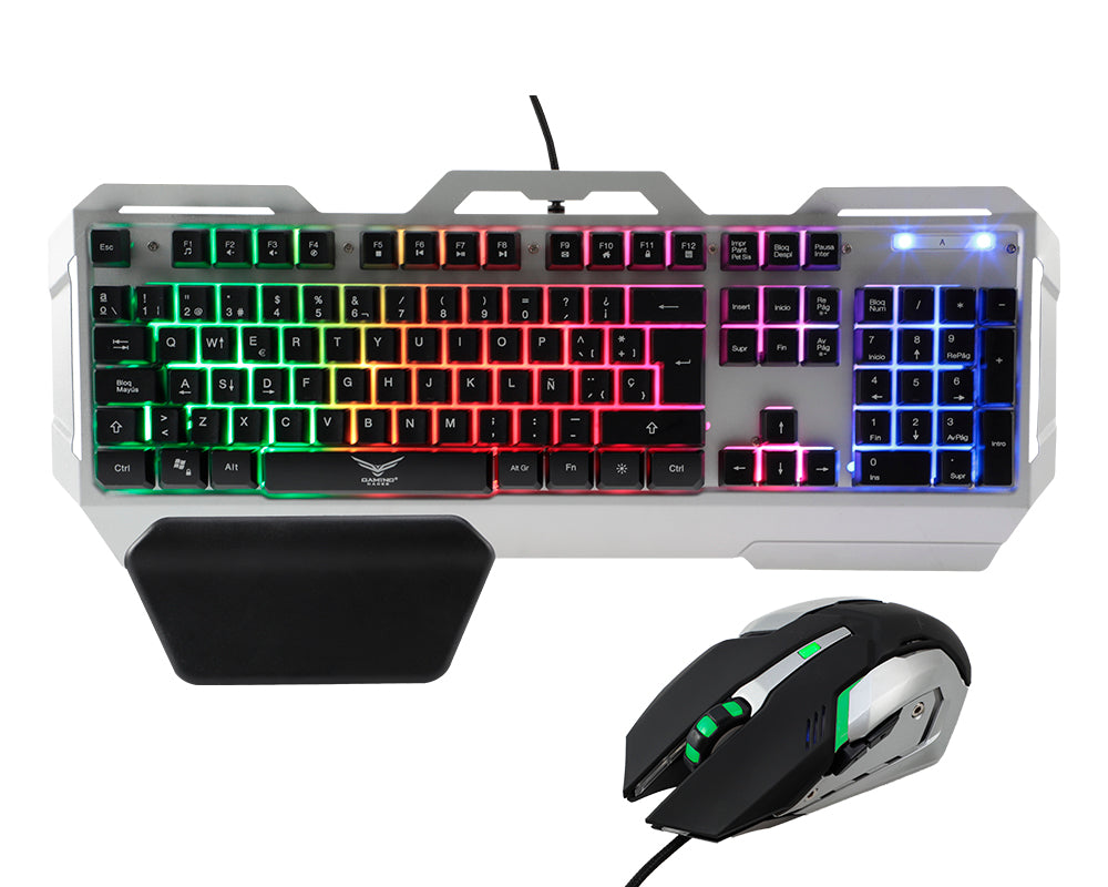 Kit de Teclado y Mouse Gaming Naceb Technology NA-0911 - USB, Negro Kit de Teclado y Mouse Gaming Naceb Technology NA-0911 - USB, Negro